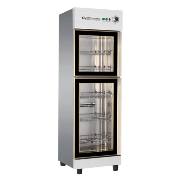 Armoire de désinfection Portes doubles en verre et acier inoxydable – Image 2